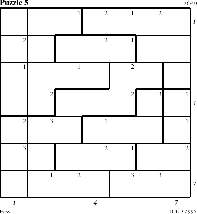 Step-by-Step Instructions for Puzzle 5 with all 3 steps marked