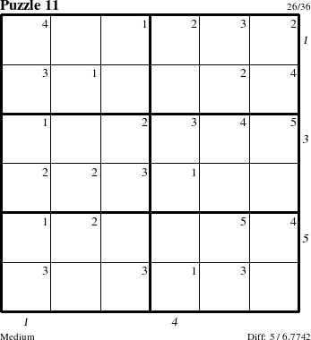 Step-by-Step Instructions for Puzzle 11 with all 5 steps marked