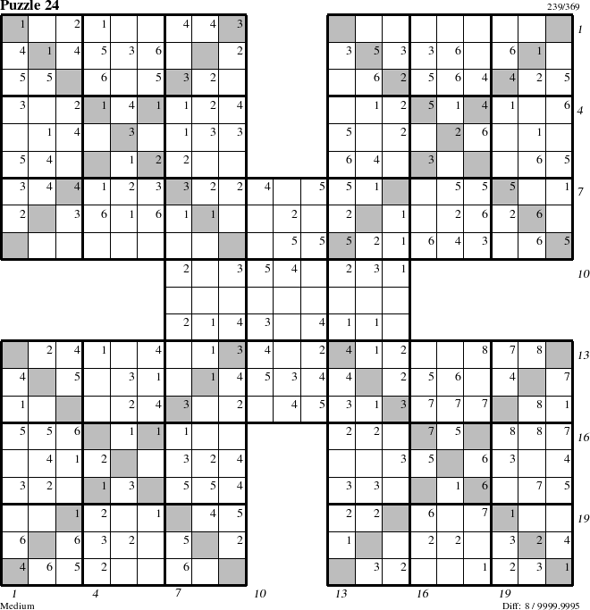 Step-by-Step Instructions for Puzzle 24 with all 8 steps marked