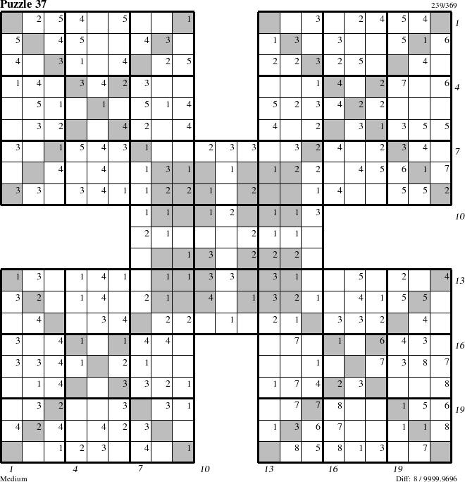 Step-by-Step Instructions for Puzzle 37 with all 8 steps marked