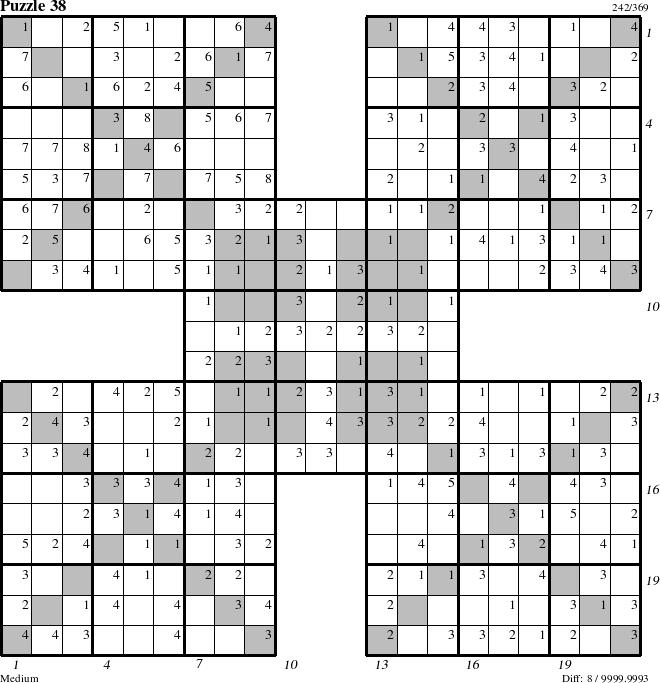 Step-by-Step Instructions for Puzzle 38 with all 8 steps marked