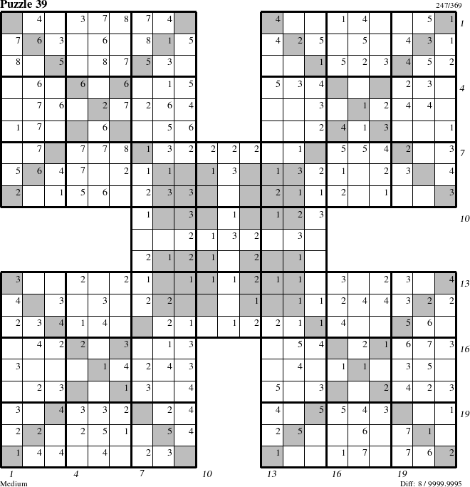 Step-by-Step Instructions for Puzzle 39 with all 8 steps marked