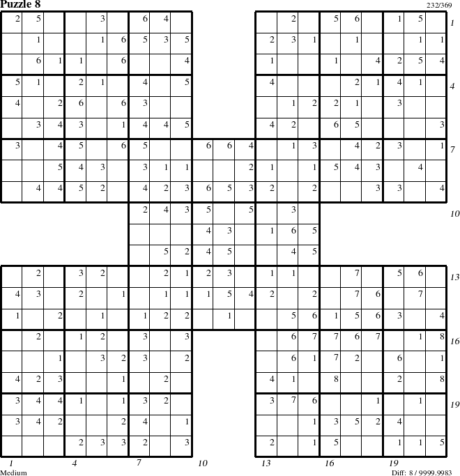 Step-by-Step Instructions for Puzzle 8 with all 8 steps marked