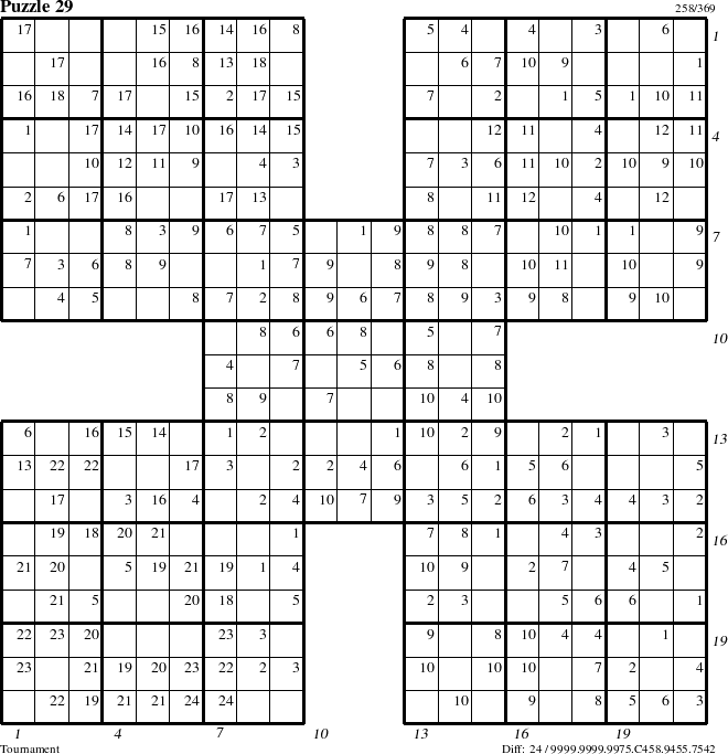 Step-by-Step Instructions for Puzzle 29 with all 24 steps marked