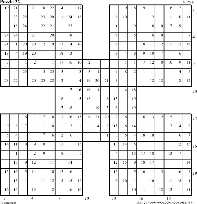 Step-by-Step Instructions for Puzzle 32 with all 24 steps marked