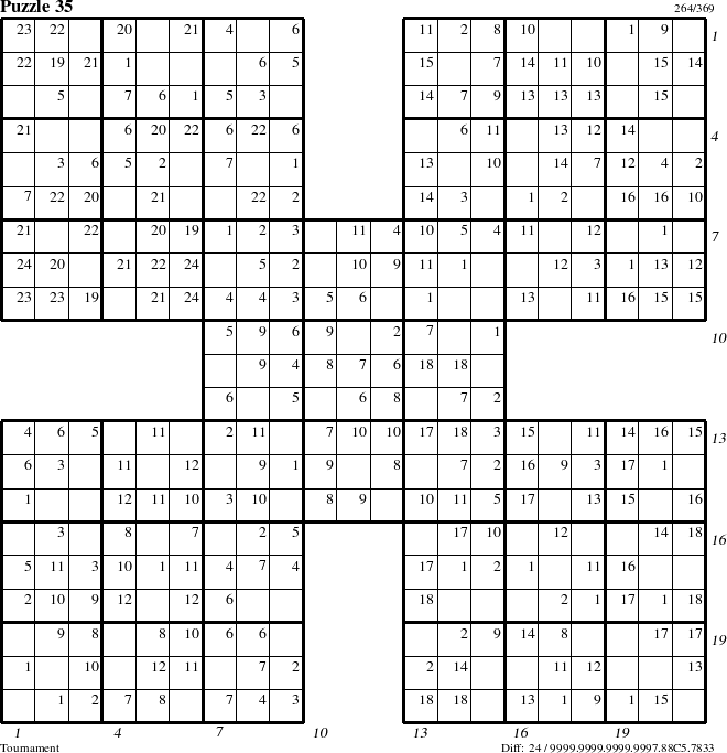 Step-by-Step Instructions for Puzzle 35 with all 24 steps marked