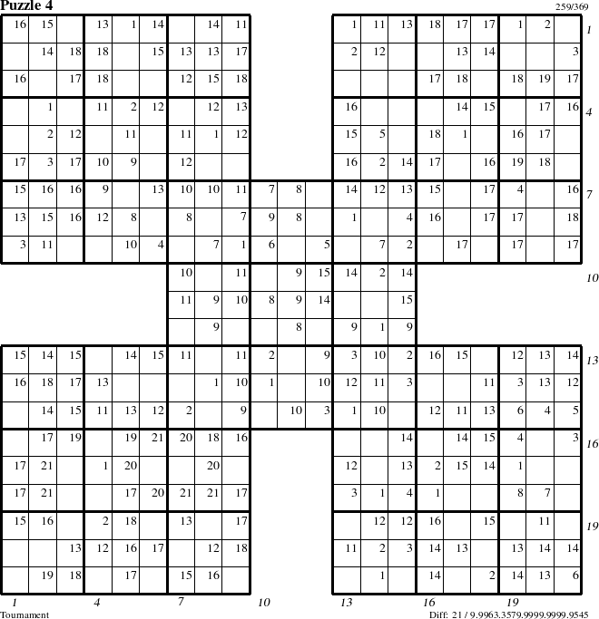 Step-by-Step Instructions for Puzzle 4 with all 21 steps marked