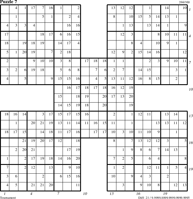 Step-by-Step Instructions for Puzzle 7 with all 21 steps marked