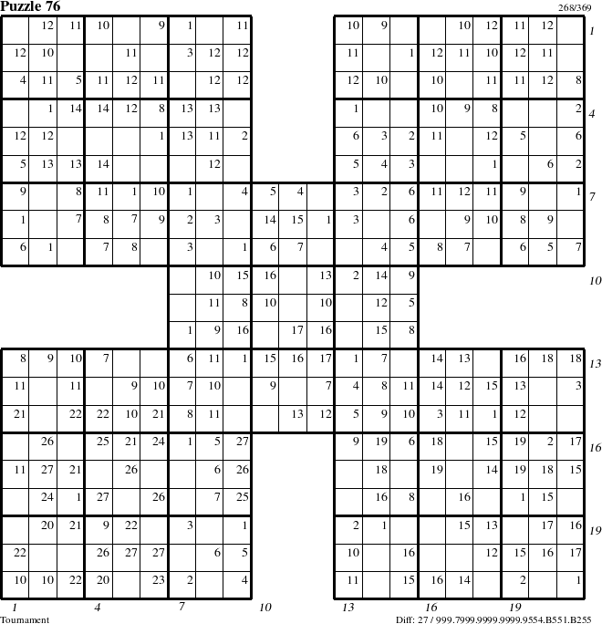 Step-by-Step Instructions for Puzzle 76 with all 27 steps marked