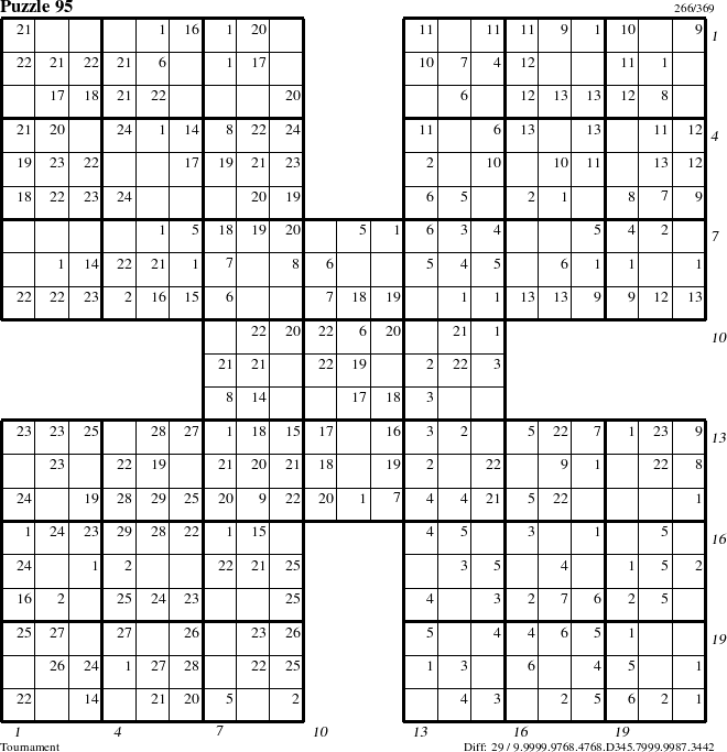 Step-by-Step Instructions for Puzzle 95 with all 29 steps marked