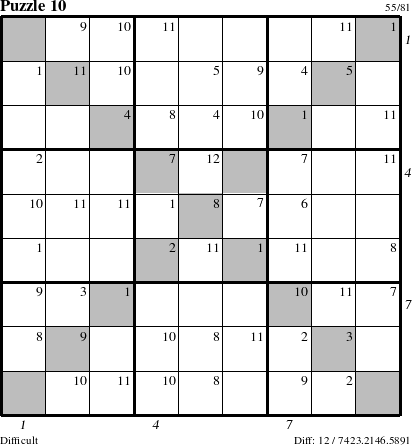 Step-by-Step Instructions for Puzzle 10 with all 12 steps marked