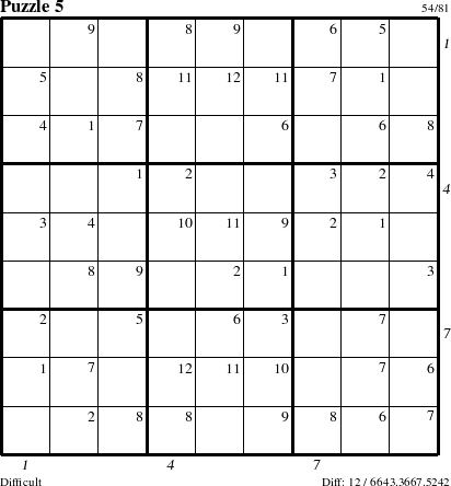 Step-by-Step Instructions for Puzzle 5 with all 12 steps marked